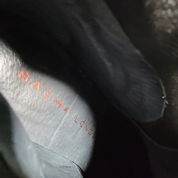 Sacha London Suede Booties with Heels Slip on Chelsea Boots Size 7.5 - Picture 14 of 15